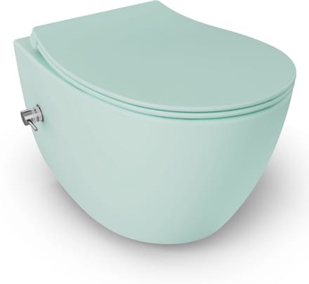 Isvea Sentimenti Hangtoilet met Bidet - Mintgroen