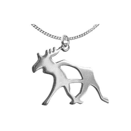 AuBor ®. Hanger. Zilver. De eland.