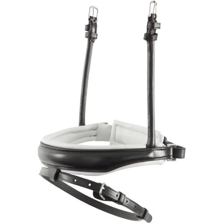 Ronde anatomische lederen paardenneusriem BR Equitation Pull-back