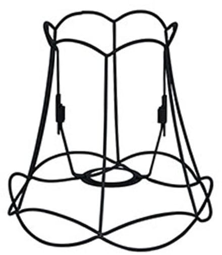 QAZQA granny frame - Retro Lampenkap - Ø 195 mm - Zwart -