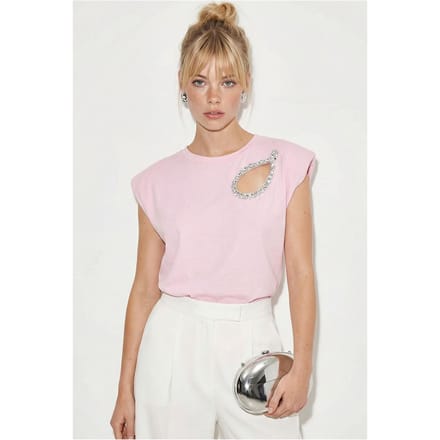 Uitsnijdingen Crew Neck T-Shirt