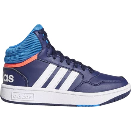 adidas Performance Hoops Mid Schoenen - Kinderen - Blauw- 38 2/3