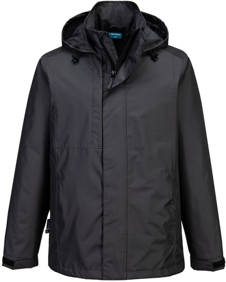 Portwest WX2 Eco Regenjack CD867 - Mol grijs - M