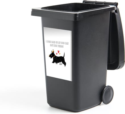 Container sticker Spreuken - Quotes - Honden - I work hard so my dog can have nice things - 40x60 cm - Kliko sticker