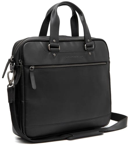 The Chesterfield Brand Montara Waxed Pull Up Laptoptas - 15 inch - Zwart