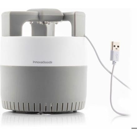 Lampe anti-moustiques à aspiration KL Silen InnovaGoods blanc