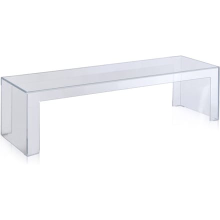 Kartell Invisible Side - bijzettafel - Hoogte 31,5 cm - glashelder