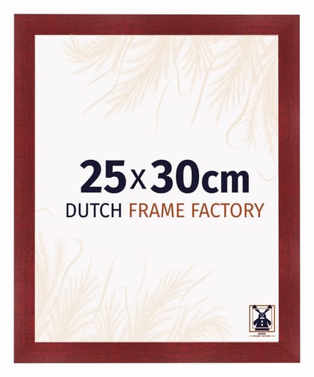 Fotolijst 25x30 cm - MDF - Wijnrood Geveegd - Praag