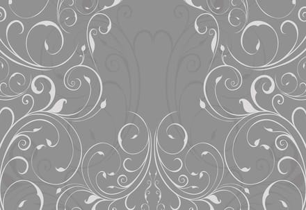 Fotobehang Swirl Pattern Grey | XL - 208cm x 146cm | 130g/m2 Vlies