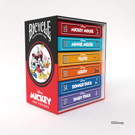Bicycle Disney Classic Mickey & Friends Collection (6 Decks) - Poker - Boxset