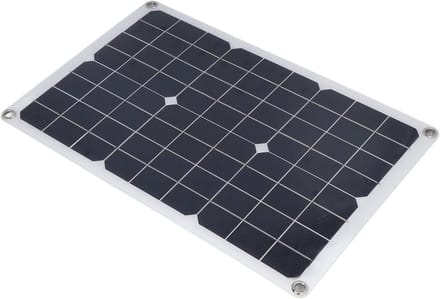 Zonnepaneel Kit - Flexibel paneel - Accu laden - Waterdicht ontwerp - 20W - Zwart