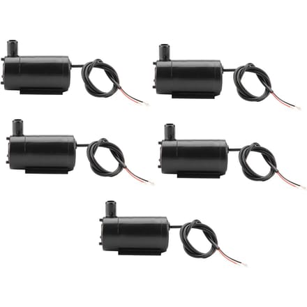 5 stuks/set DC 3V 5V Mini Waterpomp Dompelpomp voor Vissenkom Fontein Aquarium black