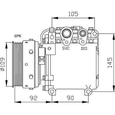 Compressor airconditioning NRF 32049