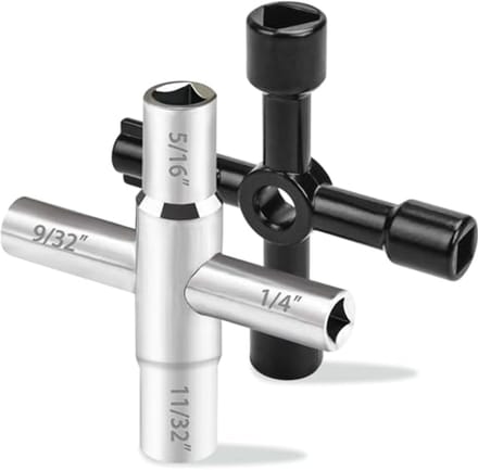 4-weg Sillcock Sleutelset - Multifunctionele Watersleutel 2-Pack