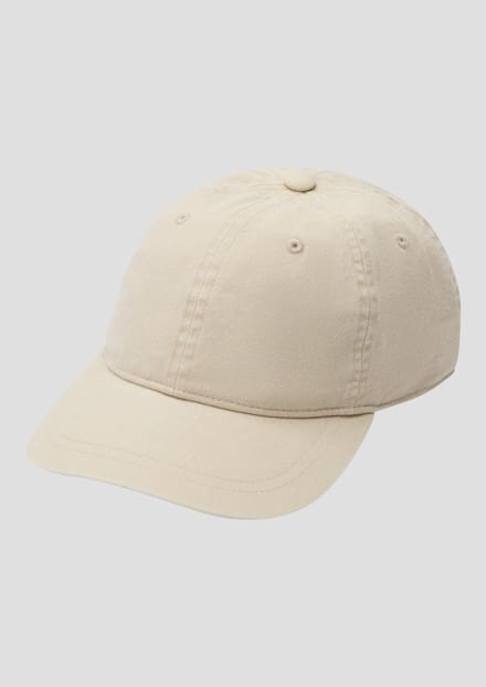 Verweerde katoenen twill honkbalpet met framegesp s.Oliver
