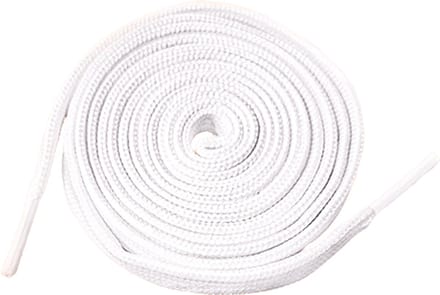 Platte witte veters - Witte veters - 120CM - Plat - White laces - 1 paar - Unisex - CHPN