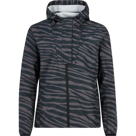 Protest PRTFleur – Regenjas Dames – Tijgerprint – Capuchon – Zwart