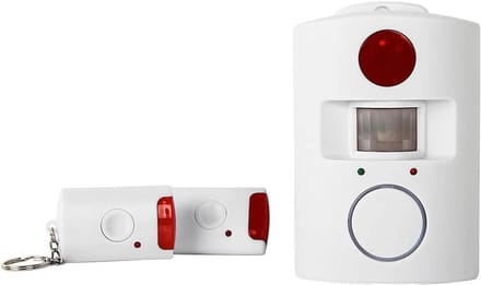 Infrarood alarmsysteem - Bewegingsmelder - Huis beveiligen - 105 dB alarm - 8 meter bereik - Wit