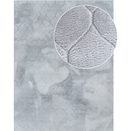 Vachtkleed Lelystar grijs  80x150 cm