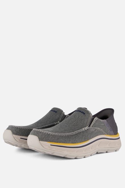 Skechers Remaxed - Sneakers - Fenick Heren Instappers - Donkergrijs