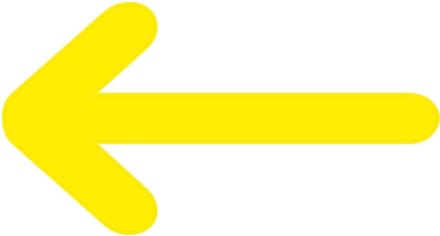 Vloerstickers pijlen geel - Vloermarkeringspijlen