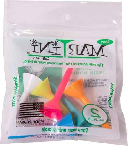 Golf Tees - Tee Houder - Golfen - Martini Design - 5 cm - Assorti