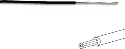 Montagedraad -  Ø 1.4 Mm - 0.2 Mm² - Meeraderig - Zwart