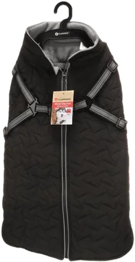 Flamingo Hondenjas Duker zwart winterjas 35cm