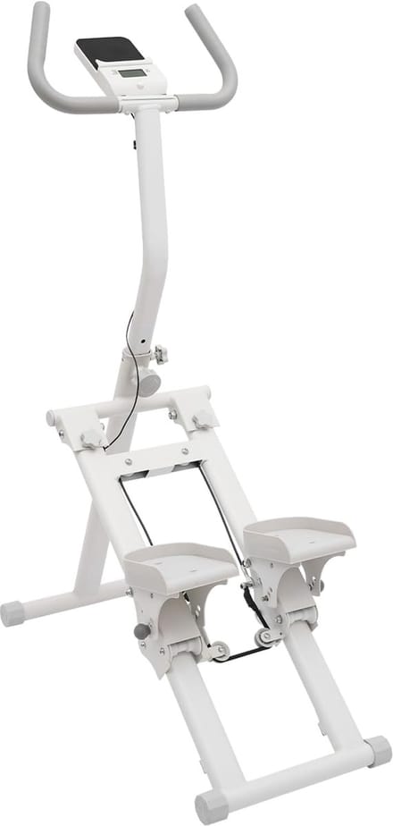 Stap Trainer - Hometrainer - Cardio Training - Opvouwbaar & Verstelbaar - 120 kg Capaciteit - Wit