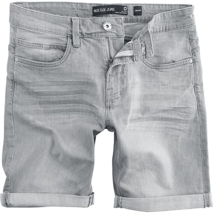 Indicode Shorts - INKaden - M tot XXL - voor Mannen - lichtgrijs