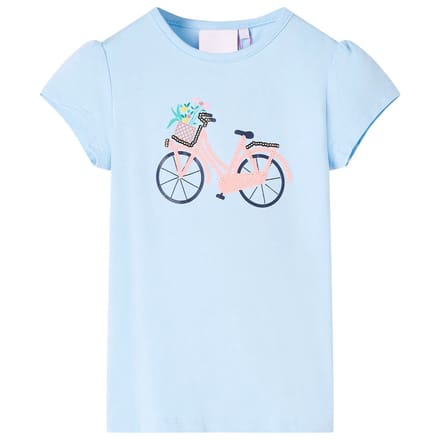 vidaXL Kindershirt 128 lichtblauw