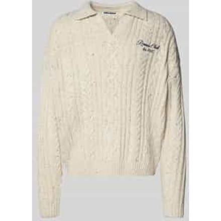 Regular fit gebreide pullover met wol