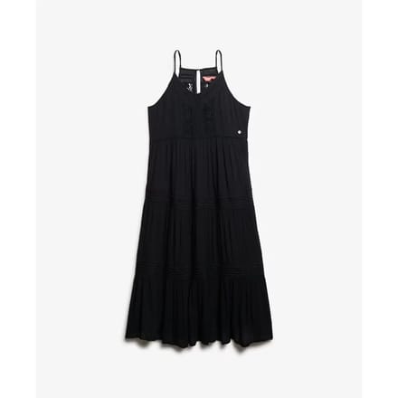 Superdry - Ibiza maxi-jurk met spaghettibandjes - Dames - Jurken