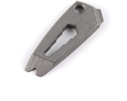 Titanium EDC Multi Tool Sleutelhanger met moersleutel Schroevendraaier Pry Bar Functie (Grijs)