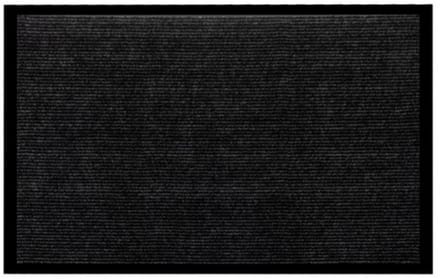 Ruhhy deurmat - 60 x 90 cm - zwart/grijs - antislip - woonaccessoires