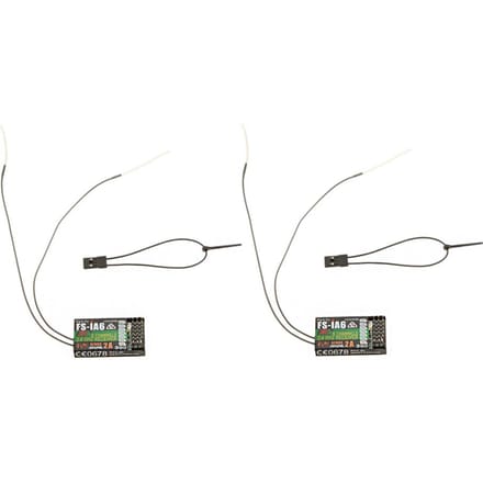 2 stuks 2.4G Flysky FS-iA6 6-kanaals afstandsbedieningontvanger met dubbele antenne