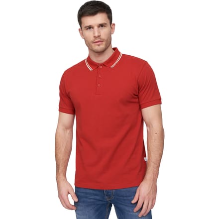 Duck and Cover Heren Samtrase Polo Shirt (Rood)