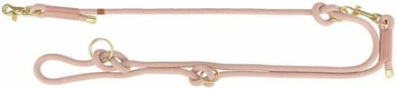 Trixie dog leash soft rope adjustable pink/light pink 200x1.2 cm