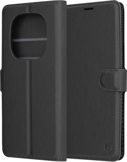 Hoesje geschikt voor Xiaomi Redmi Note 14 Pro 5G/14 Pro Plus / Xiaomi Poco X7 - Techsuit Leather Folio Book Wallet Case - Zwart