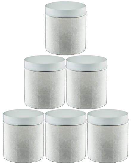 Claudius Badzout No Scent No Colour - 300 gram - Pot met witte deksel - set van 6 stuks