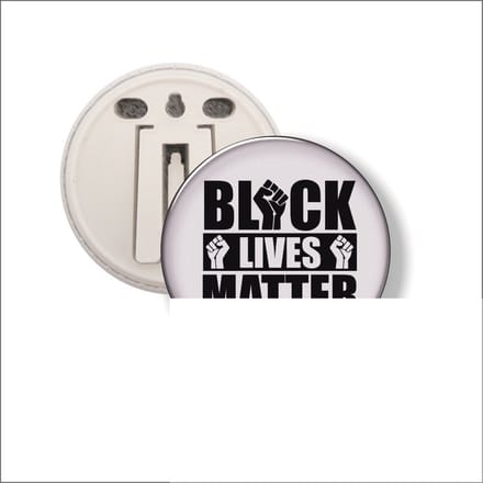 Button Met Clip 58 MM - Black Lives Matter