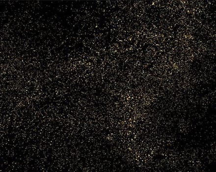 Placemat vinyl | Glitter Zwart / Goud | 4 stuks