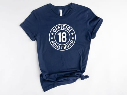 Lykke Official Adulthood | 18 Jaar | Dames - Heren - Unisex | Katoen | Navy | Maat S
