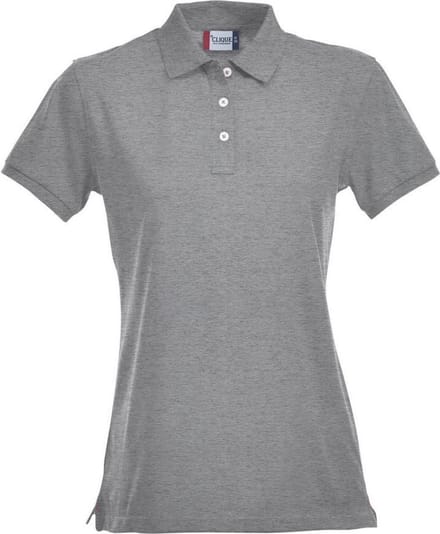 Clique Stretch Premium Polo Women 028241 - Grijs-melange - M
