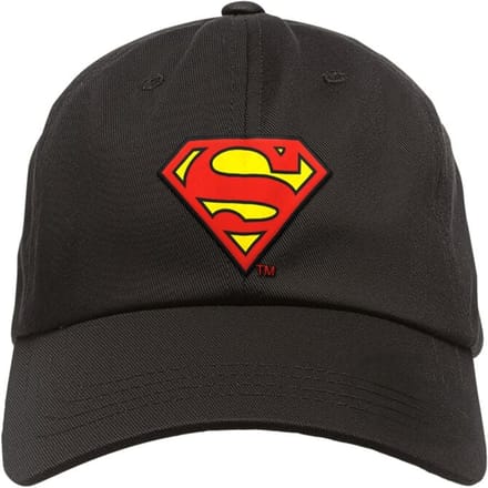 Superman Cap - Metal-Kids - Logo - voor Kinderen - zwart