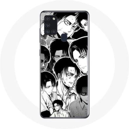 Coque Samsung Galaxy A21S Attaque des Titans Manga Levi Ackerman