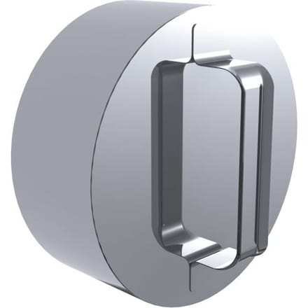 GGM Gastro Verschlussdeckel mit Handgriff - Ø 450 mm Zilver