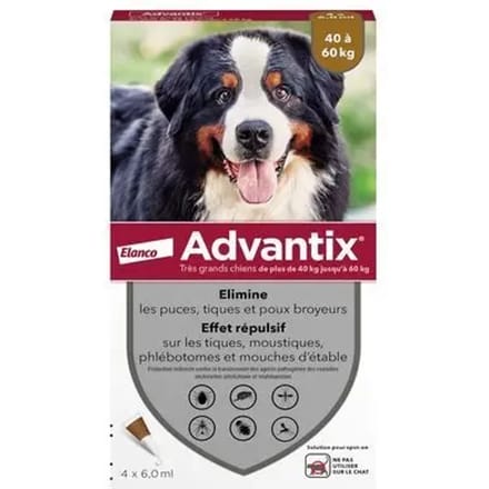Ongediertebestrijding voor honden Elanco Advantix 6 ml