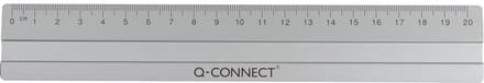 Q-CONNECT meetlat | aluminium | 20 cm | in ophangetui