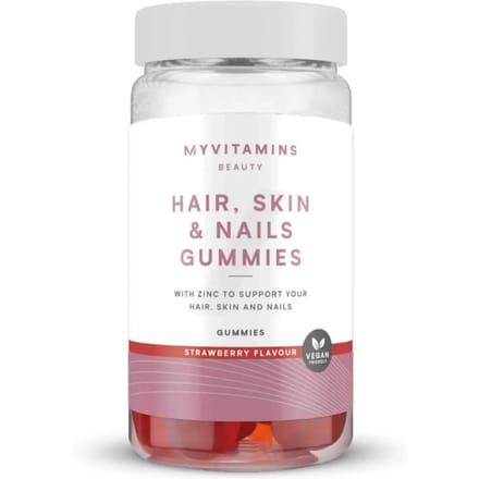 Haren, huid en nagelgummy's - 60 Gummies - 30servings - Aardbei (Vegan)